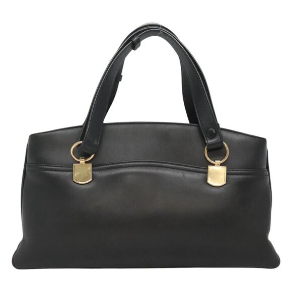 GUCCI GG Marmont Ally Hand Bag Leather Black Gold - Picture 3 of 16